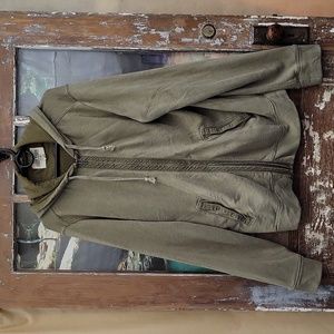 Vintage Eddie Bauer XLT Green Zip-Up Sweater